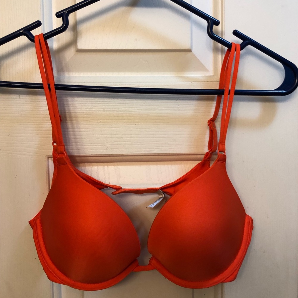 Victoria Secret Push Up Bra 34C Orange